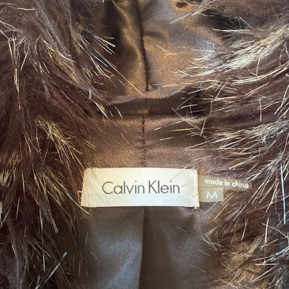 ❤️EUC Calvin Klein Faux Fur Vest (size medium)❤️ - Picture 4 of 5